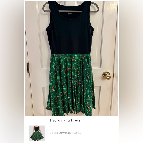 Svaha Lizards Rita Dress, size small, VGUC - Picture 2 of 4